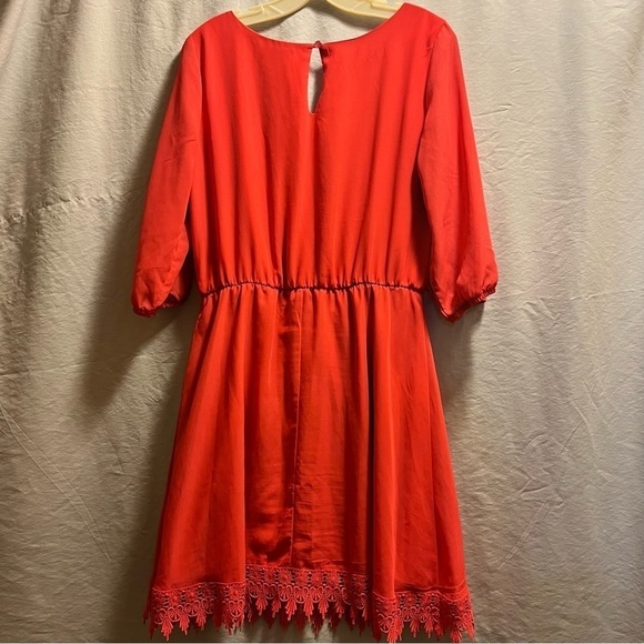 Sequin Hearts Women’s Quarter Sleeve Dress, Size Large - Picture 4 of 7